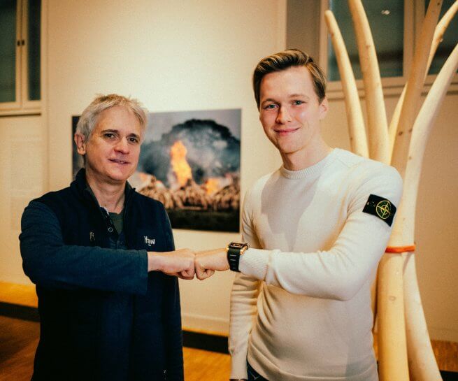 Maximilian Günther und Robert Kless, IFAW Country Director Germany, Austria, Switzerland